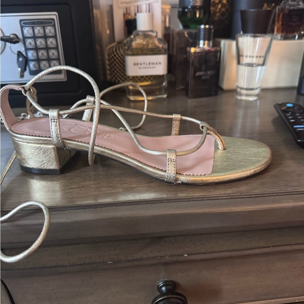 J. Crew Gold Strappy Sandals - Picture 2 of 8